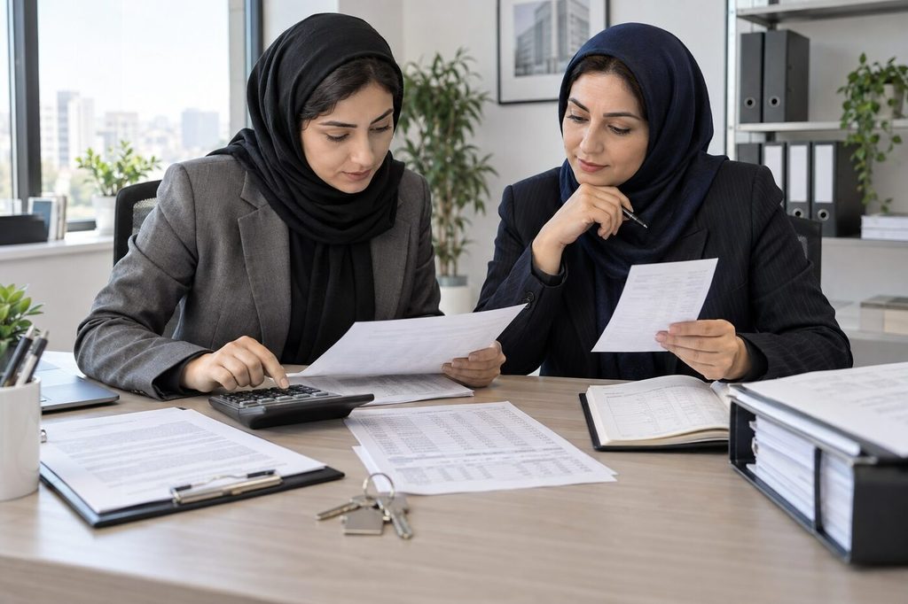 حسابدار و مدیر مالی زن در حال محاسبه مالیات اجاره و کنترل رسید

محاسبه باید از مبلغ قرارداد، وضعیت موجر و نرخ قانونی معتبر آغاز شود.
