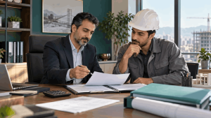 کارفرما و پیمانکار در حال بررسی قرارداد مشمول ماده ۳۸ تأمین اجتماعی